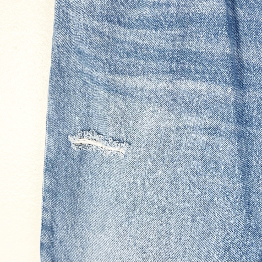 LEVI’S Premium Ribcage Straight Ankle Button Fly Ripped High Rise Jeans Size 28 - Picture 11 of 11